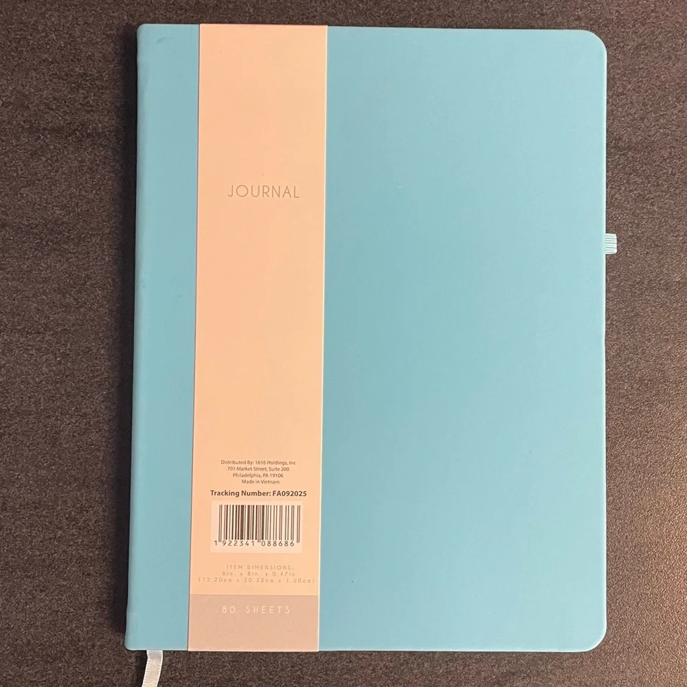 Set of 2 New Journals Bundle Blue Minimalist + Ivory Velvet Bow Closure Notebook